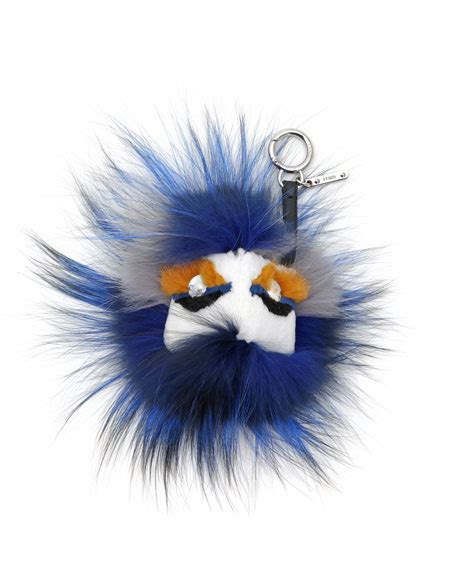 fendi crystal-eyed fur monster charm for handbag|Fendi Crystal.